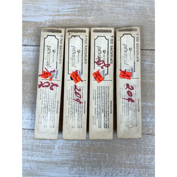 Lot of 4 VTG  Amerock Provincial Antique Copper Cabinet Backplate T-702-AC NOS - Picture 6 of 7